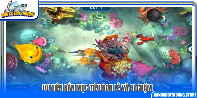 Tập trung bắn mục tiêu lẻ di chuyển chậm
